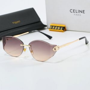 Celine Black Tinted Lens Square Sunglasses, Polished Frame Style 06