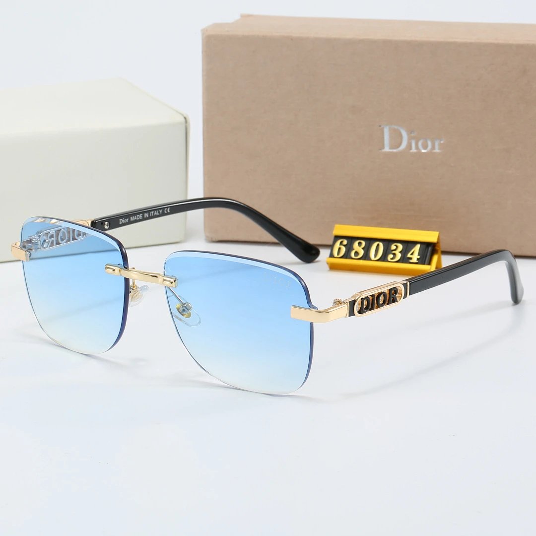 Dior Tinted Lens Square Sunglasses, Polished Frame Style 20