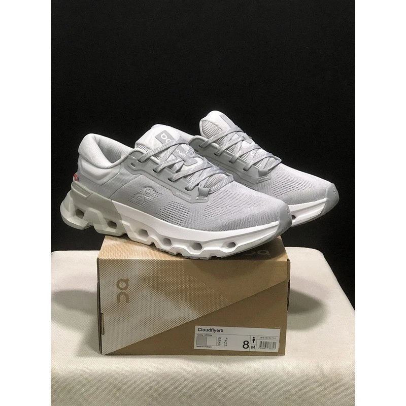 On Cloudflyer 5 Grey White - Style 5