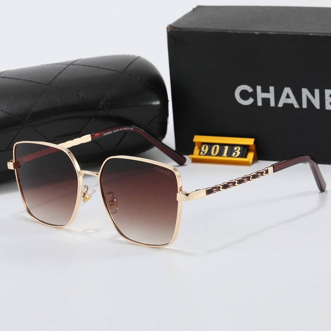 Chanel Black Tinted Lens Square Sunglasses, Polished Frame Style 16