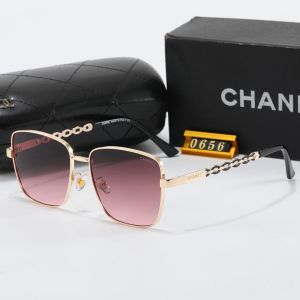 Chanel Black Tinted Lens Square Sunglasses, Polished Frame Style 11