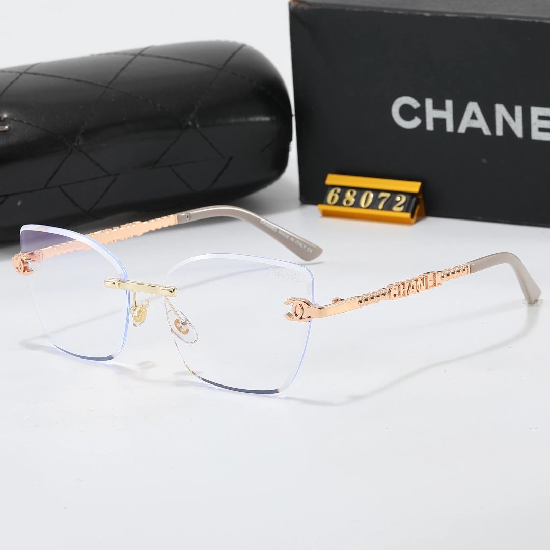 Chanel Black Tinted Lens Square Sunglasses, Polished Frame Style 35