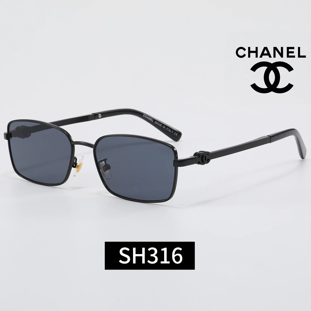 Chanel Gray Tinted Lens Designer Sunglasses, Polished Frame Style 04