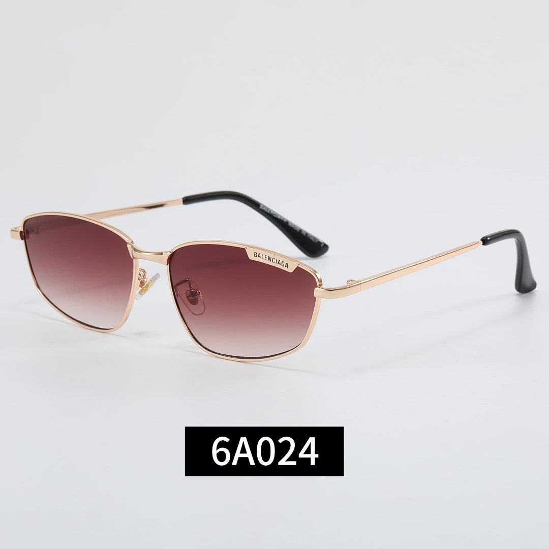 Balenciaga Tinted Lens Square Sunglasses, Polished Frame Style 30