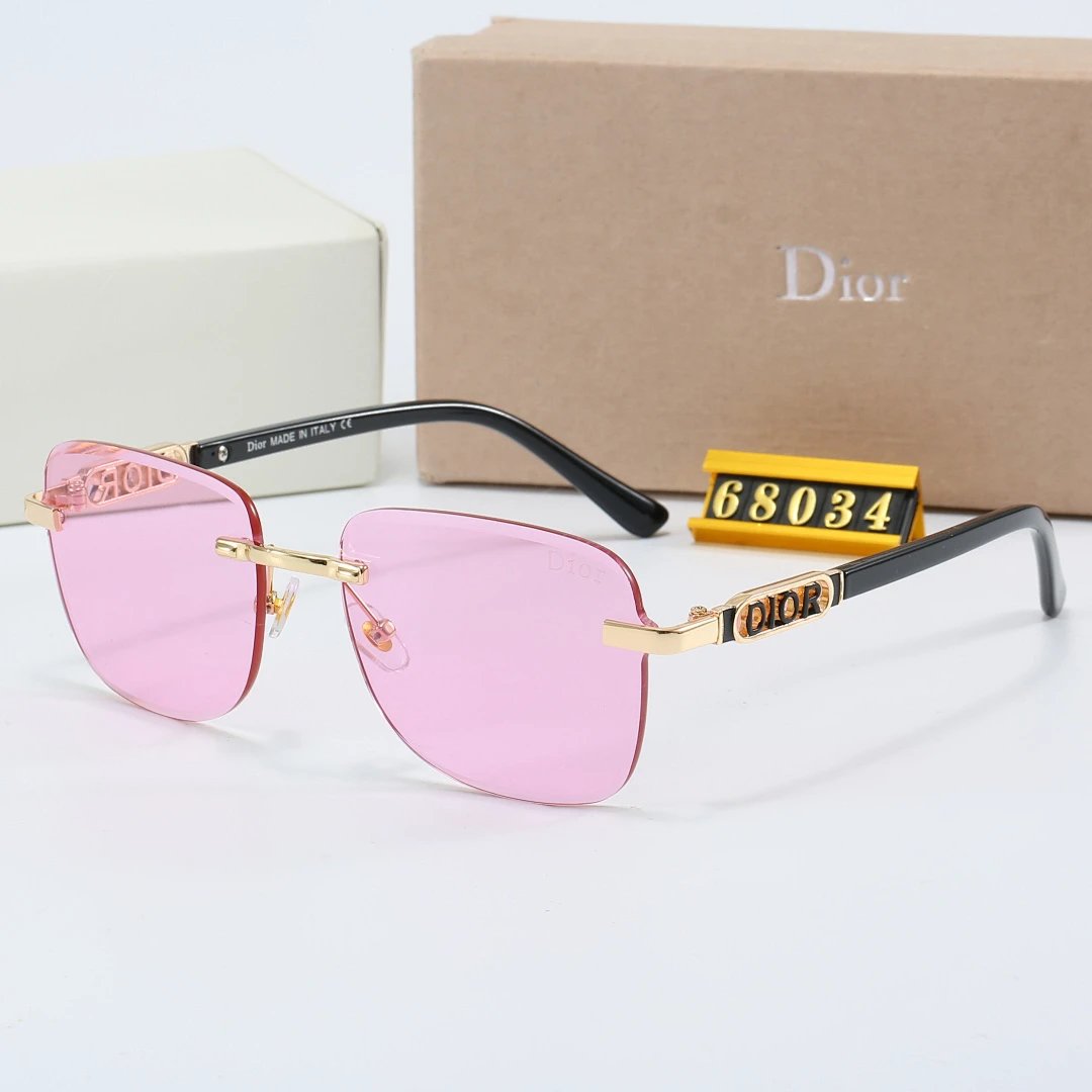 Dior Brown Tinted Lens Square Sunglasses, Polished Frame Style 21