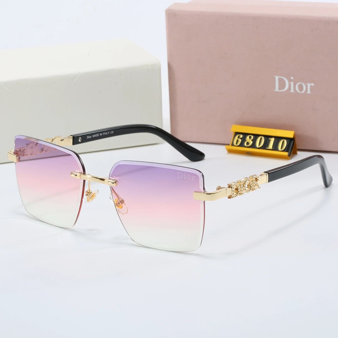 Dior Tinted Lens Square Sunglasses, Polished Frame Style 11