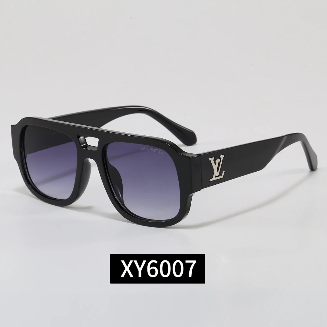 Louis Vuitton Black Tinted Lens Square Sunglasses, Polished Frame Style 17