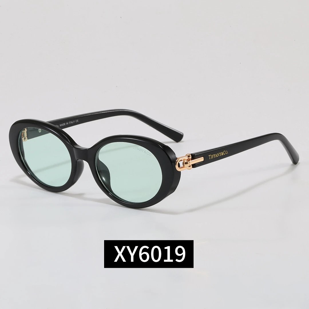 TIFFANY Black Tinted Gradient Lens Sunglasses, Elegant Frame Style 02