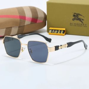 Burberry Tinted Lens Square Sunglasses, Polished Frame Style 04