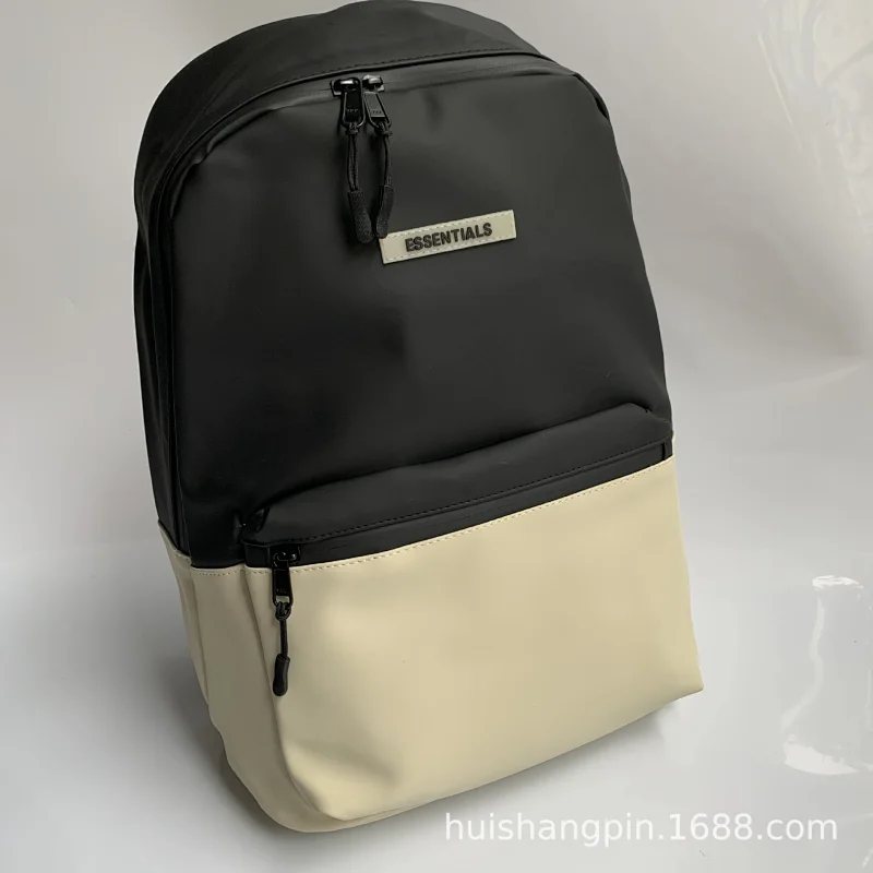 ESSENTIALS-Black & Cream (Leather)-Style 5
