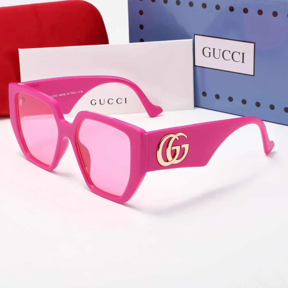 GUCCI Double G Oversized Square Sunglasses