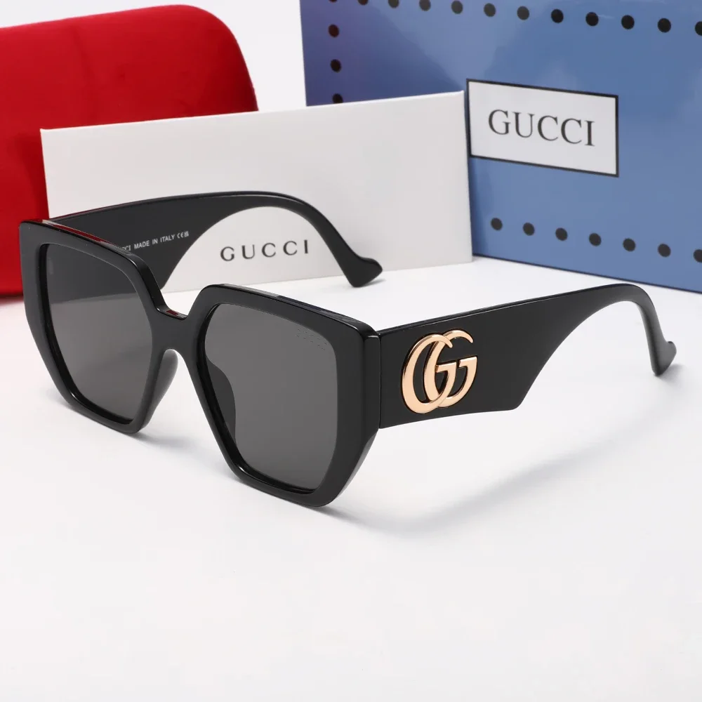 GUCCI Double G Oversized Square Sunglasses