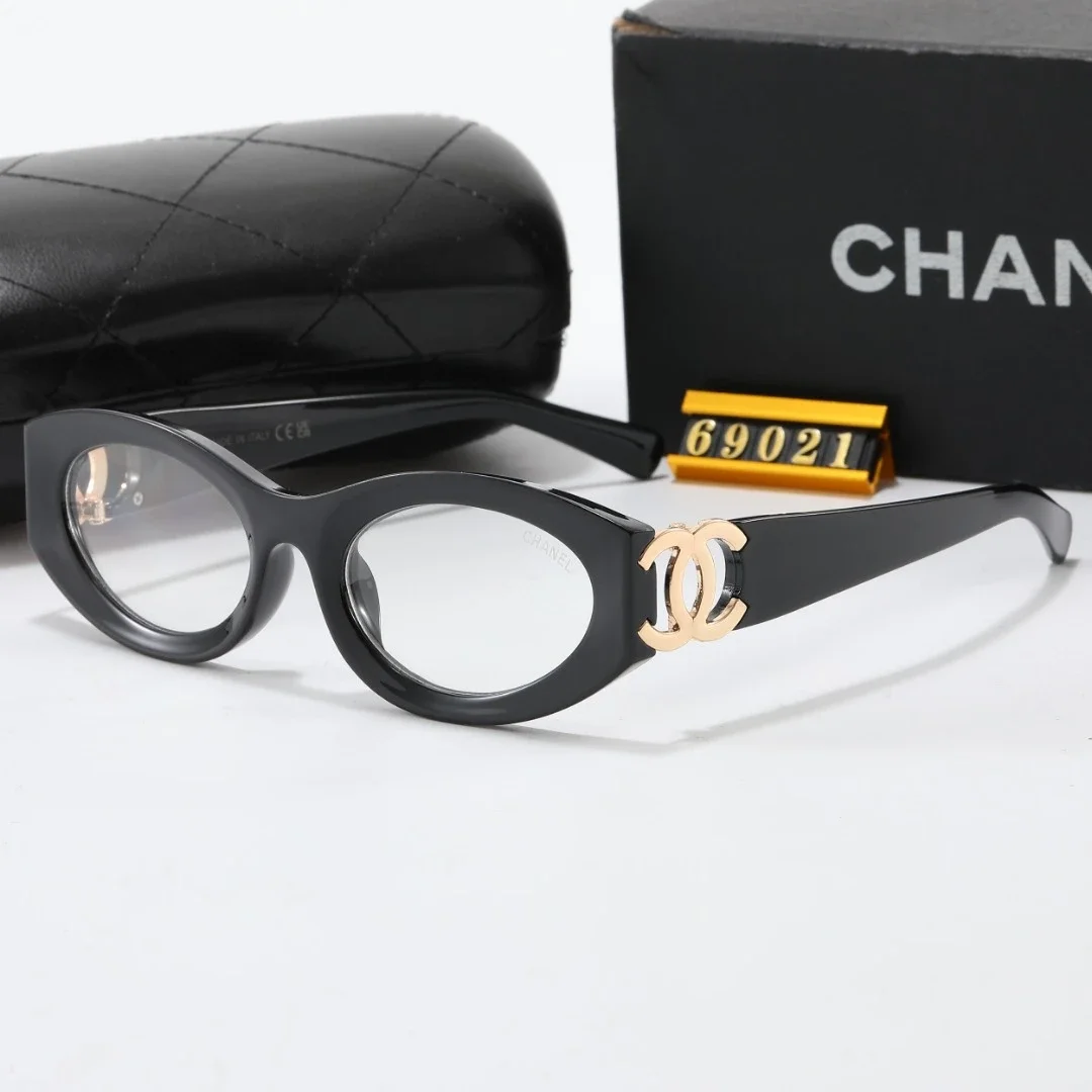 CHANEL Vintage Oval Cat-Eye Non-Prescription Glasses