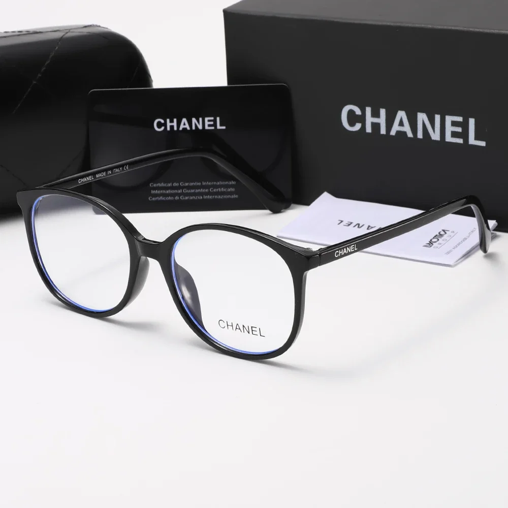 Chanel classic black-rimmed optical glasses