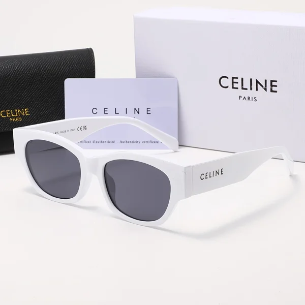 CELINE Black Thick-Frame Cat-Eye Sunglasses