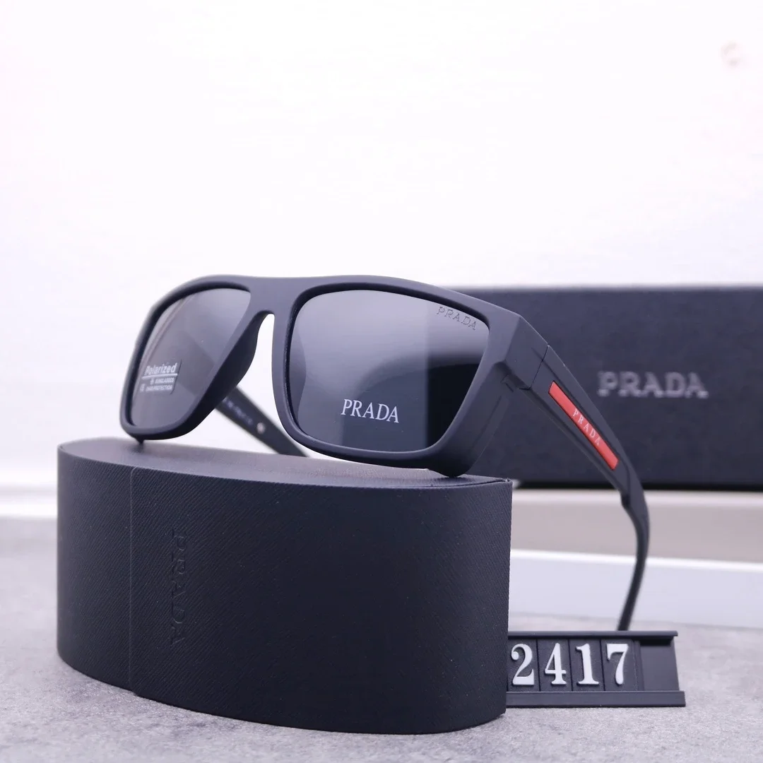 Prada polarized oversized frame sunglasses