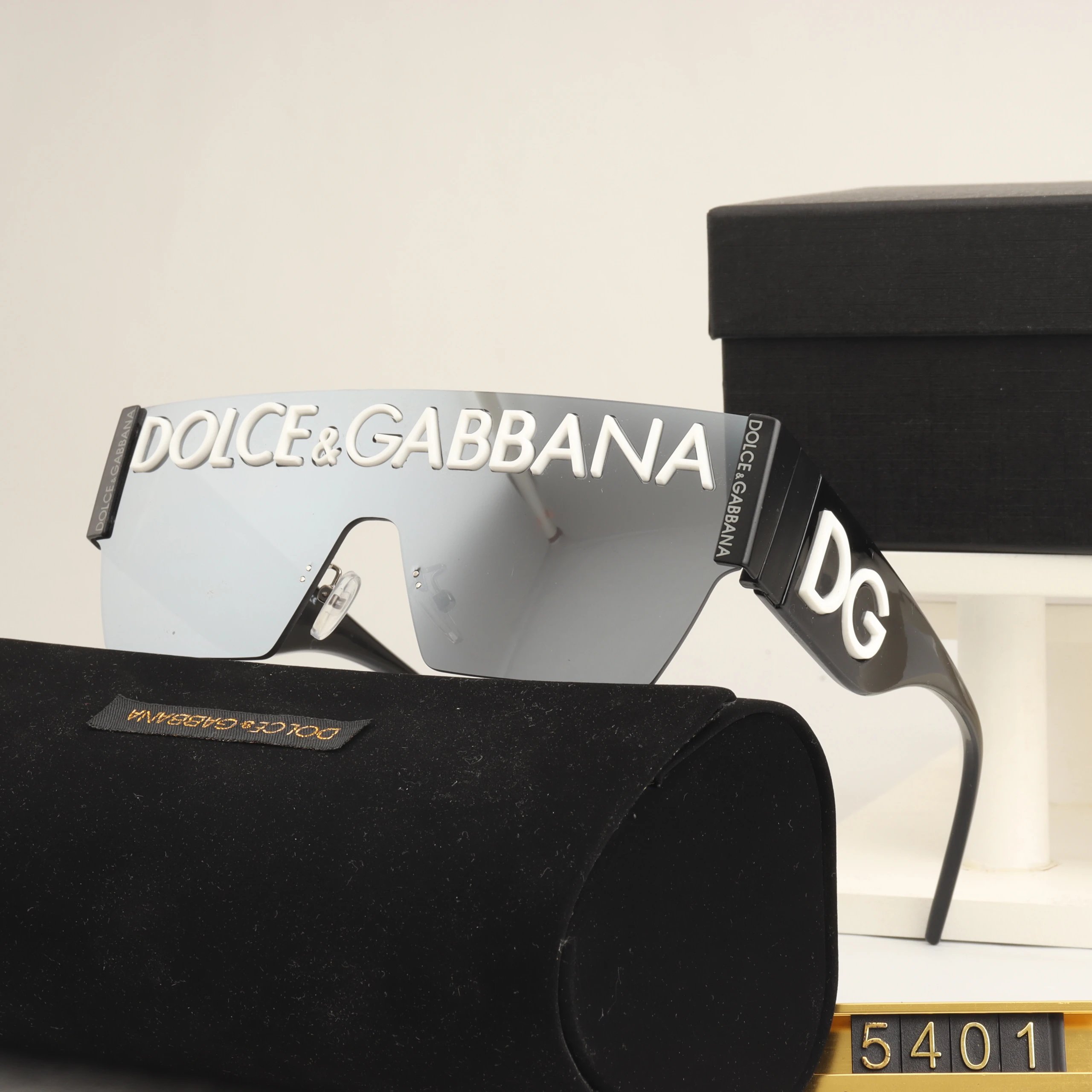 DOLCE&GABBANA Integrated Lettering-Style Sunglasses - rep okulary