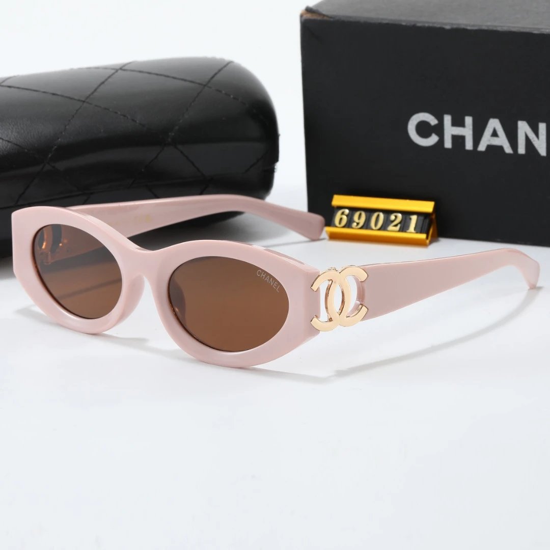 CHANEL Vintage Oval Cat-Eye Non-Prescription Glasses - rep Chanel