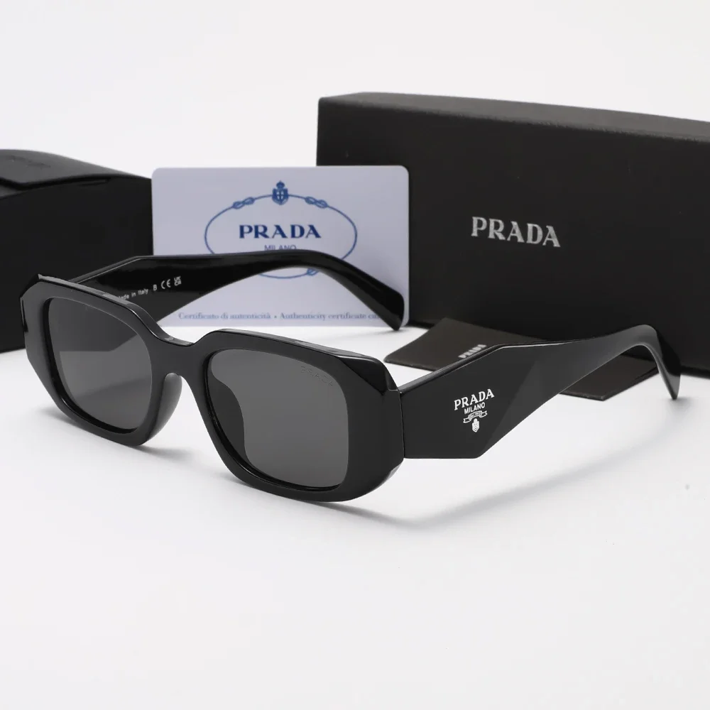 PRADA Polygonal Black-Frame Glasses