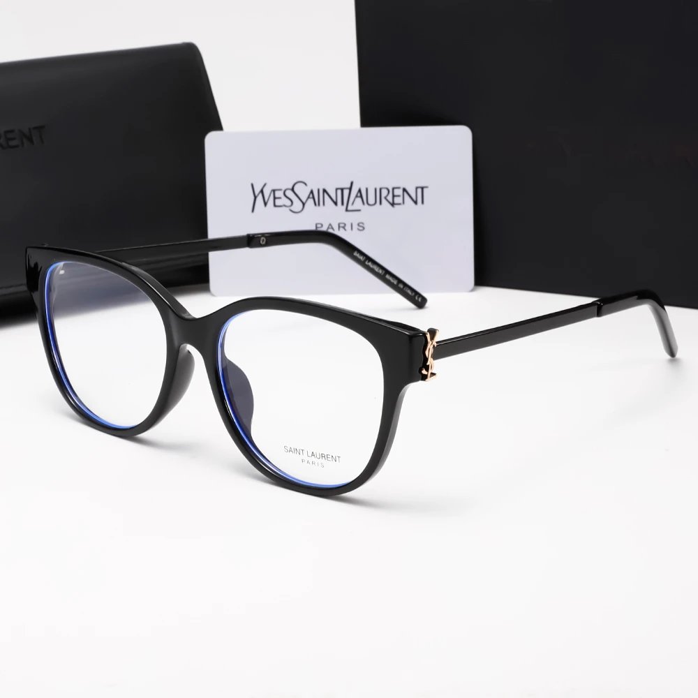 YSL Saint Laurent Classic Y-Logo Cat-Eye Non-Prescription Glasses - rep Saint Laurent