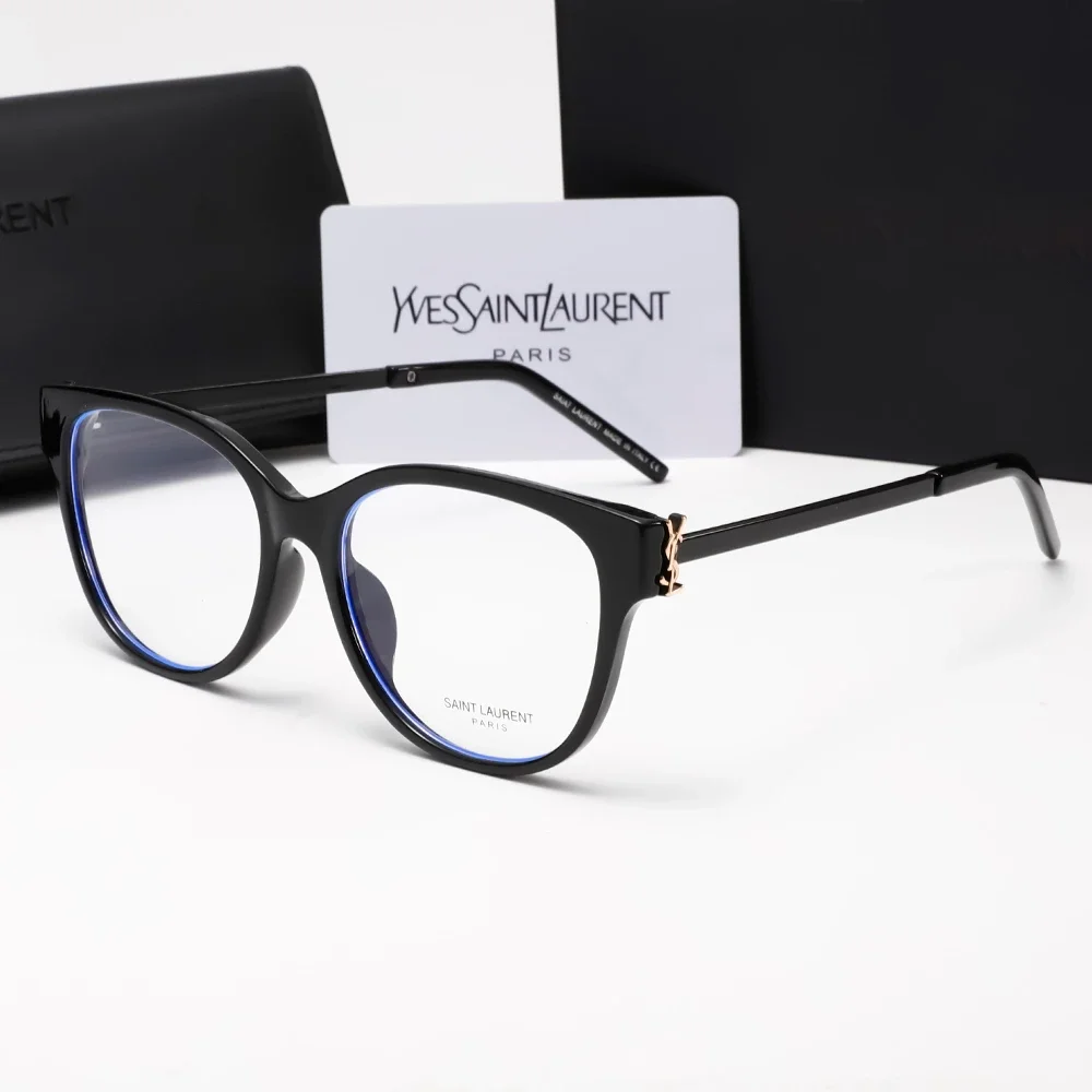 YSL Saint Laurent Classic Y-Logo Cat-Eye Non-Prescription Glasses
