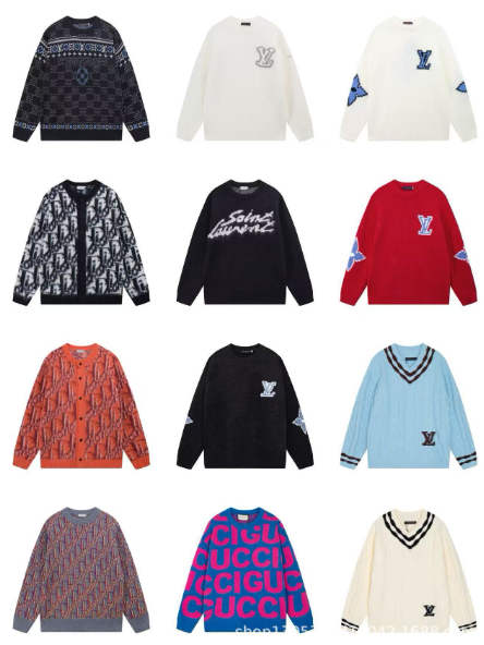 Letter Knit Sweater