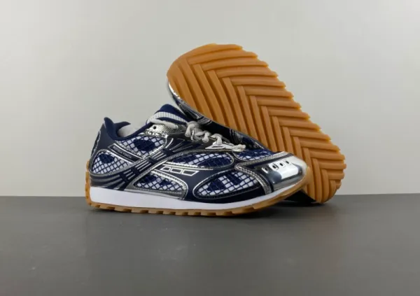 Asics Gel-Lyte III Silver Mesh Navy Sneakers - 1