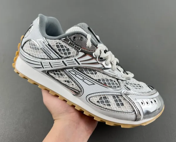 Asics Gel-Lyte III Silver Mesh Navy Sneakers - 4