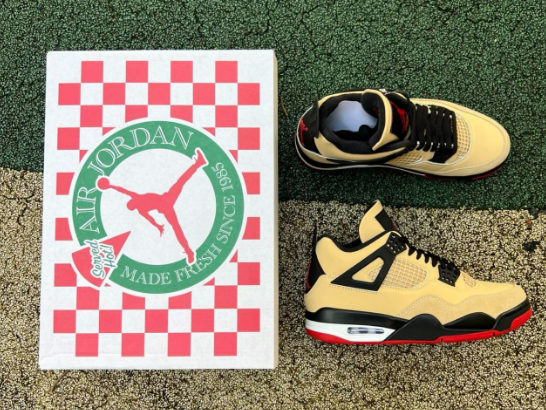 Air Jordan 4 Retro 'Wheat' Sneakers - 6