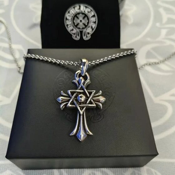 Croissant Cross Necklace, Trendy High-End Sterling Silver 925 Anti-Tarnish Cross Flower Inlaid Diamond Pendant Sweater Chain