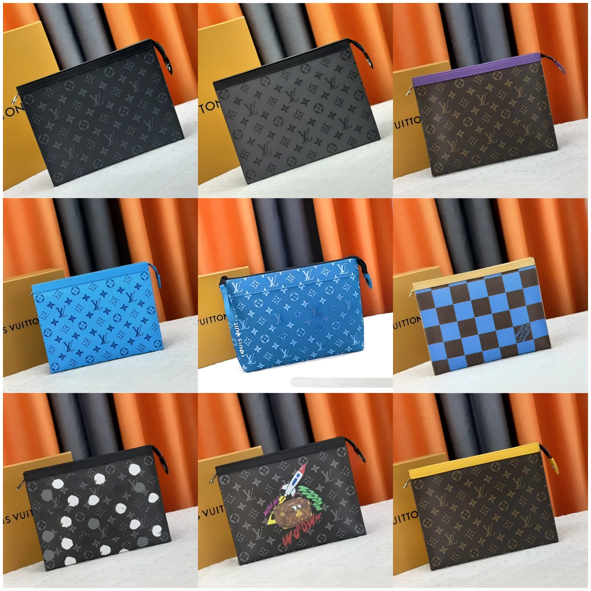 BBC-01 New Men's & Women's Bag, Clutch, Wristlet, Casual Fashion Envelope Clutch, Toiletry Bag - WhatsApp: +86 17759116642
