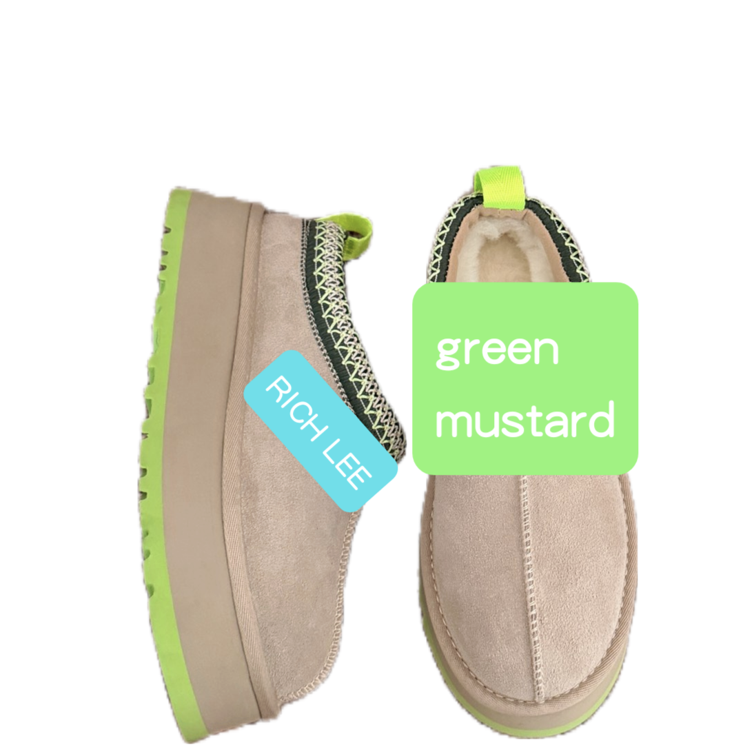 platform mustard green