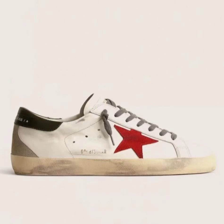 Golden Goose Ball Star White Sketch-Style Sneakers - 12