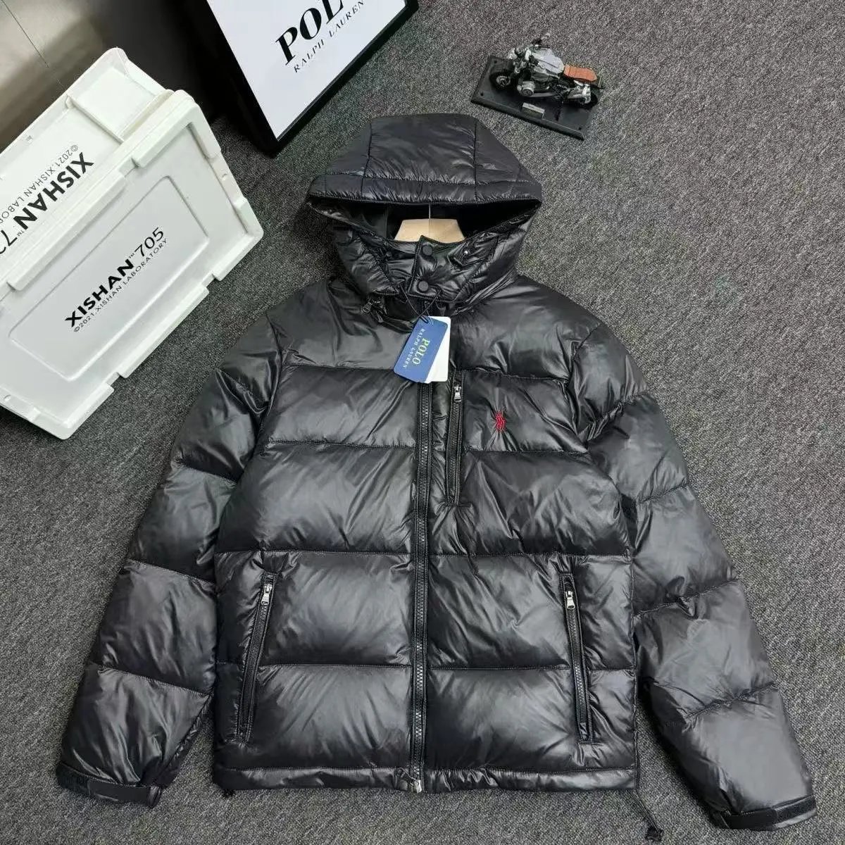 Ralph Lauren's highest quality -90% white velvet - shiny black