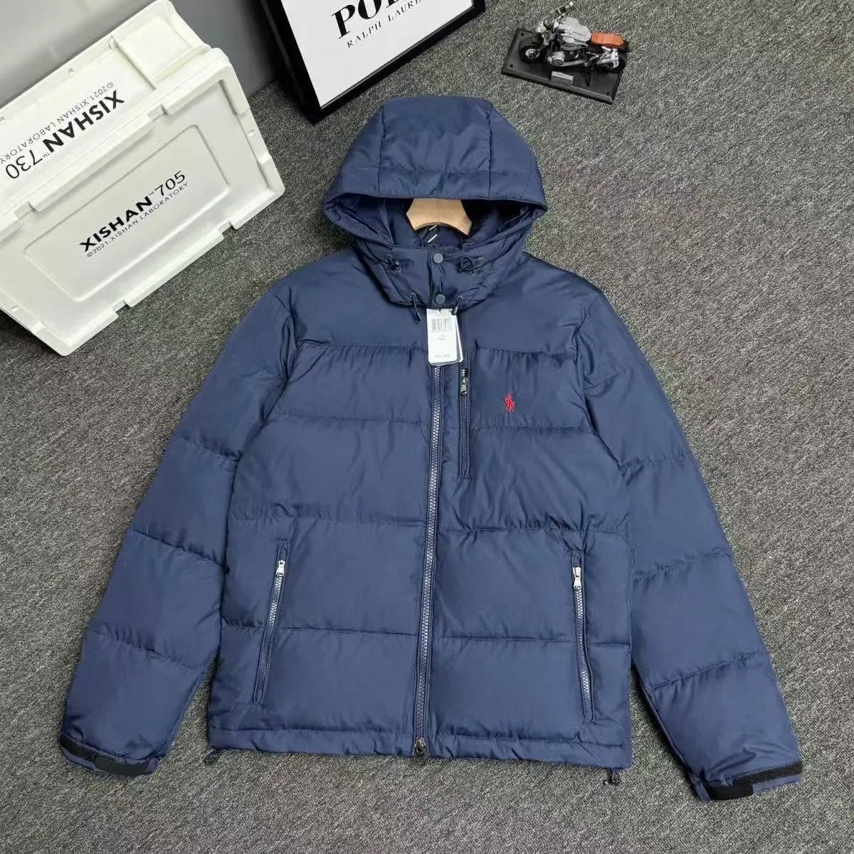 Ralph Lauren's highest quality -90% white velvet blue