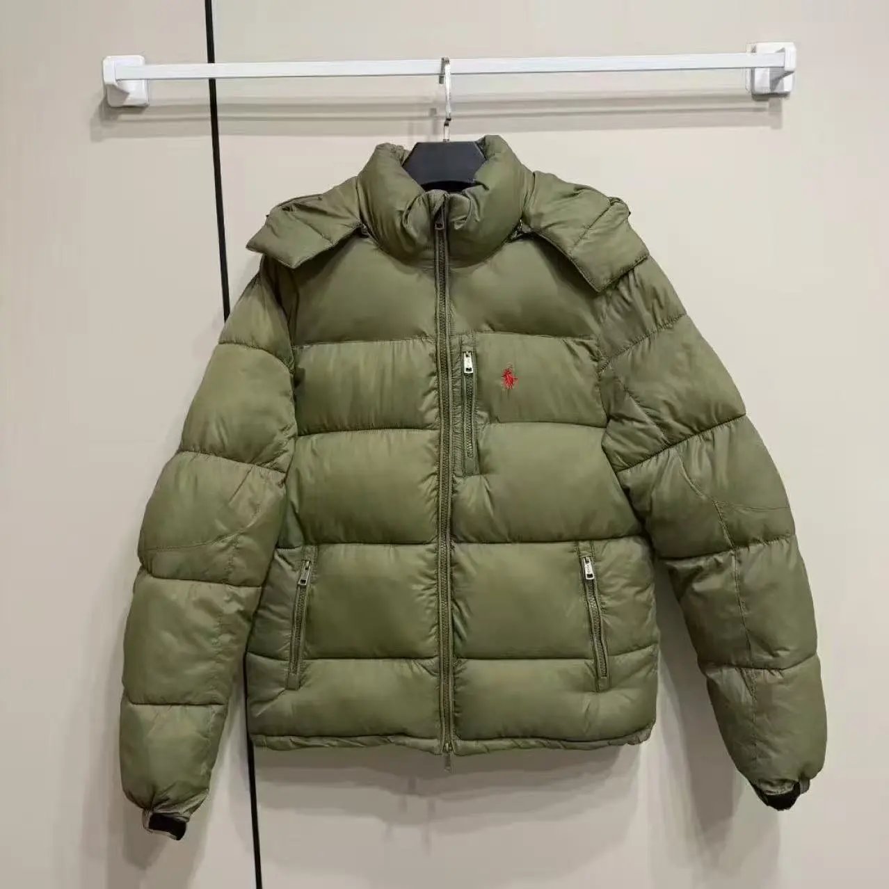 Ralph Lauren's highest quality -90% white velvet - military green