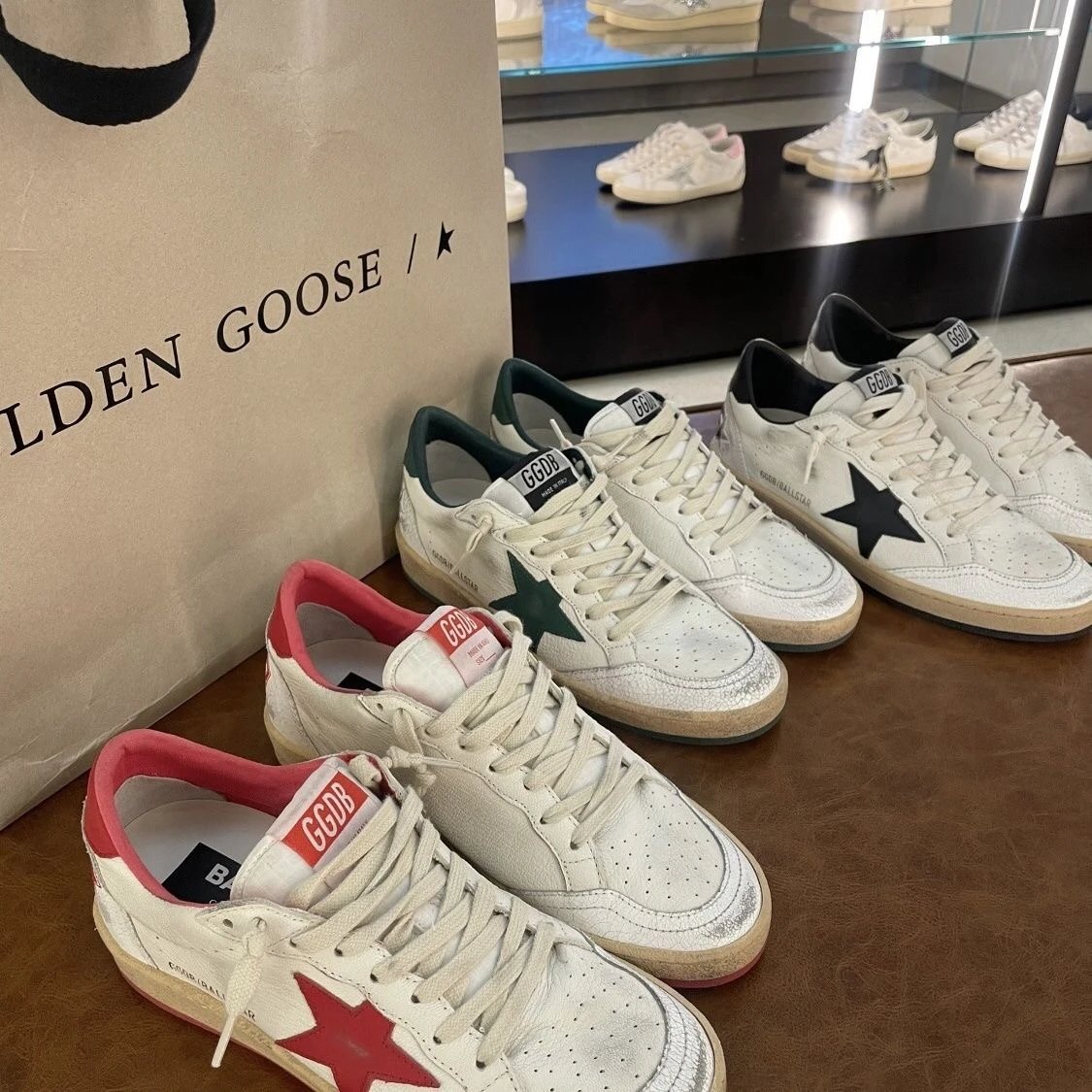Golden Goose Ball Star White Sketch-Style Sneakers - 2