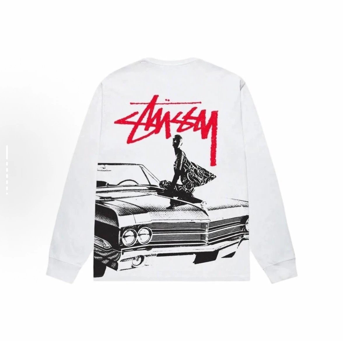 Stussy Classic Black Graphic Long Sleeve Tee