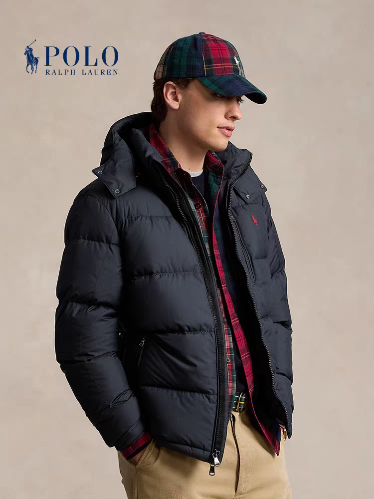 Ralph Lauren Solid Color Logo Classic Down Jacket photo 2