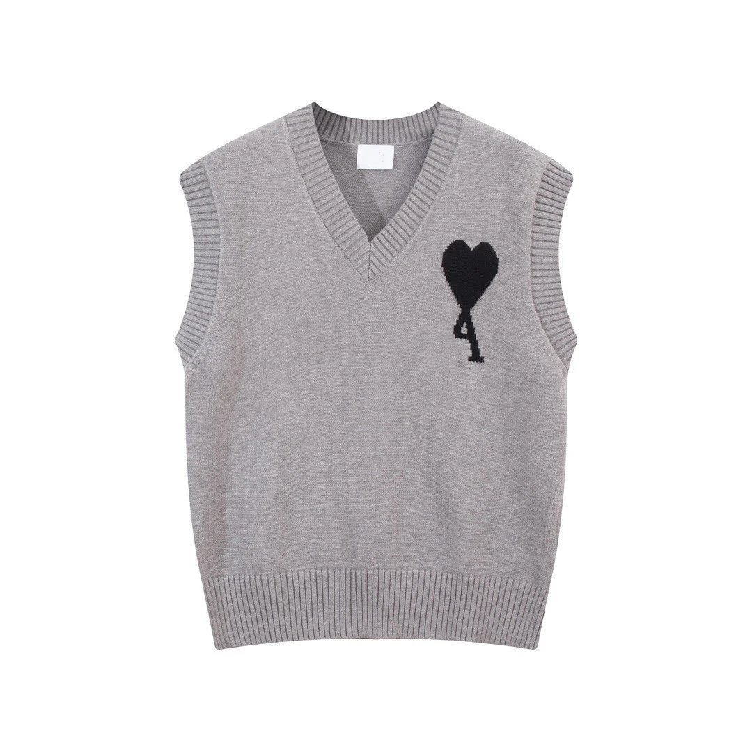Letter V-Neck Sleeveless Sweater Vest photo 8