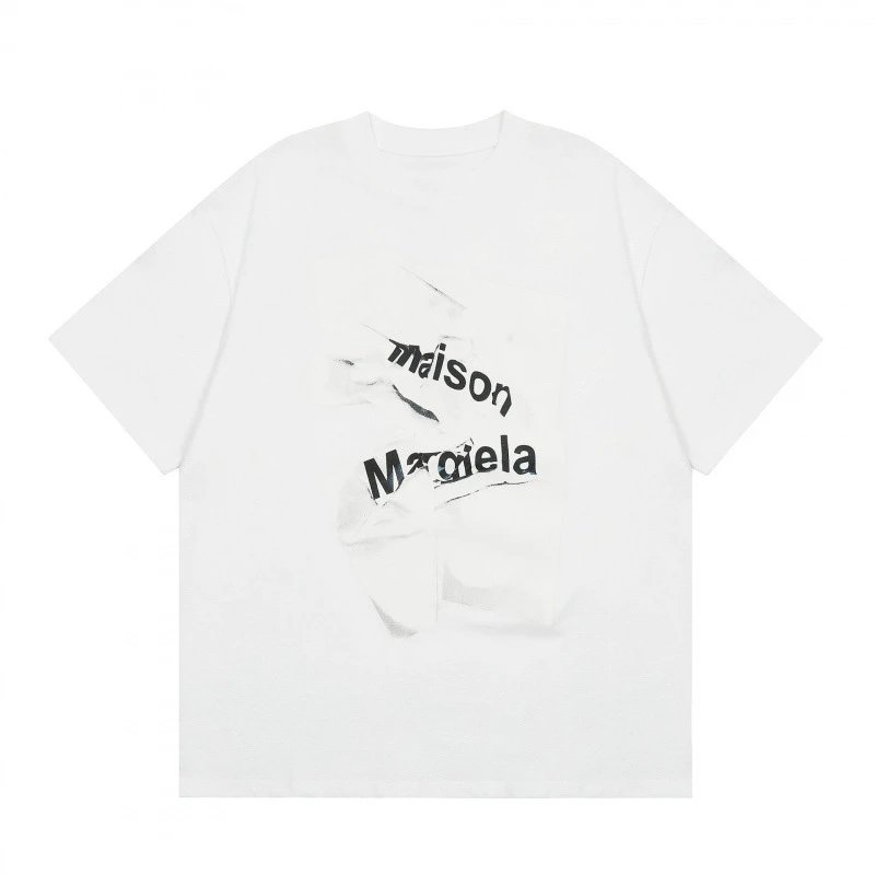 Maison Margiela Numbered White Graphic Oversized T-Shirt