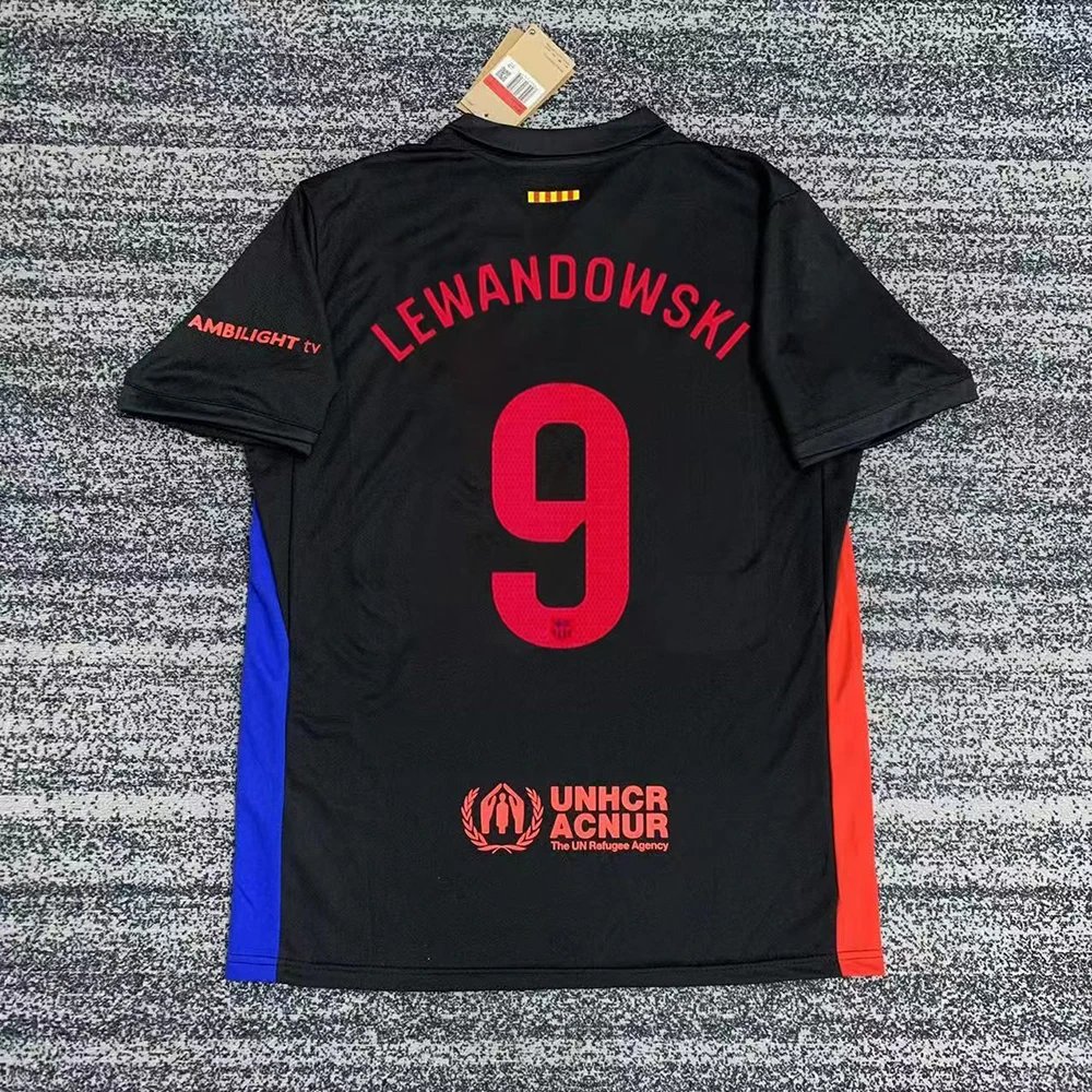 FC Barcelona Lamine Yamal 19 Red Blue Football Jersey