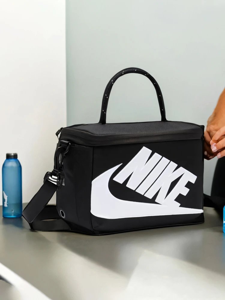 Nike Swoosh Black White Sporty Crossbody Bag