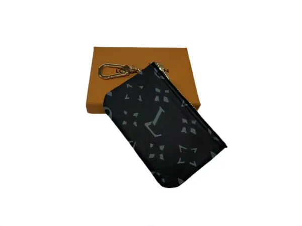 Louis Vuitton Monogram Eclipse Key Pouch Black - 1