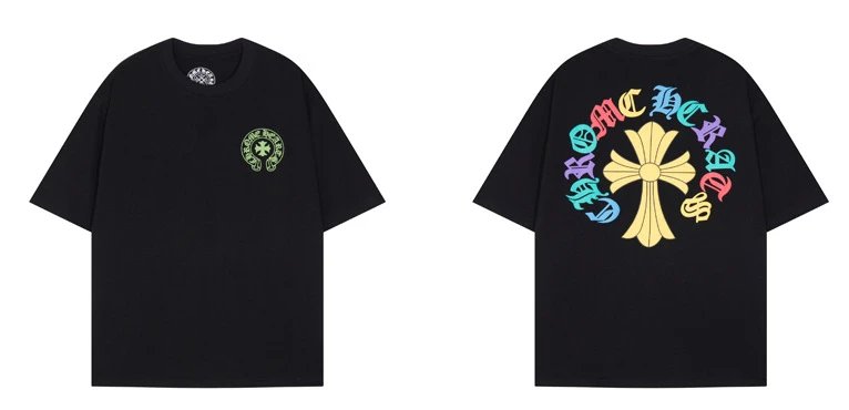 Chrome Hearts Black Oversized Graphic T-Shirt