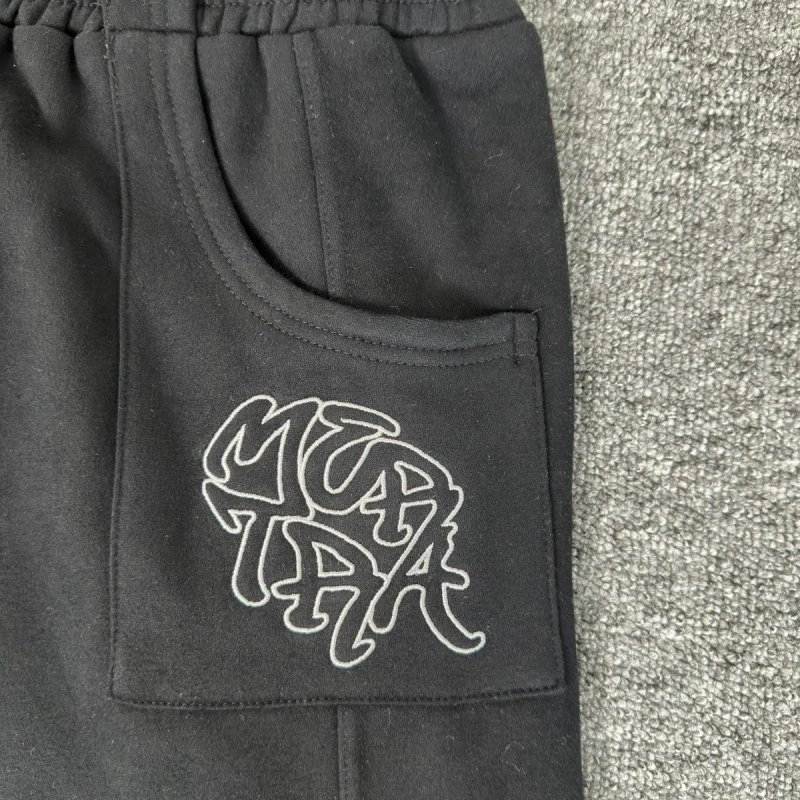 Embroidered Letter Logo Plus Velvet Cuff Sweatpants photo 4