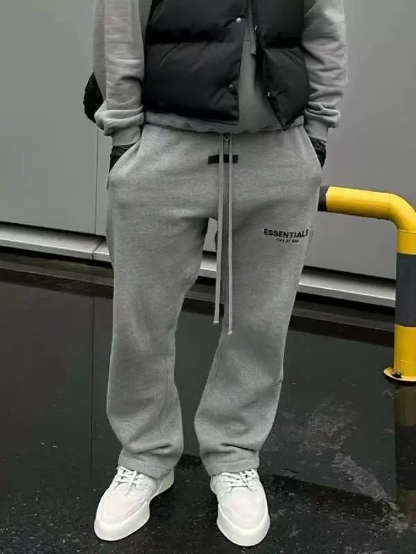 Men's Fleece-Lined Loose-Fitting Sweatpants photo 5
