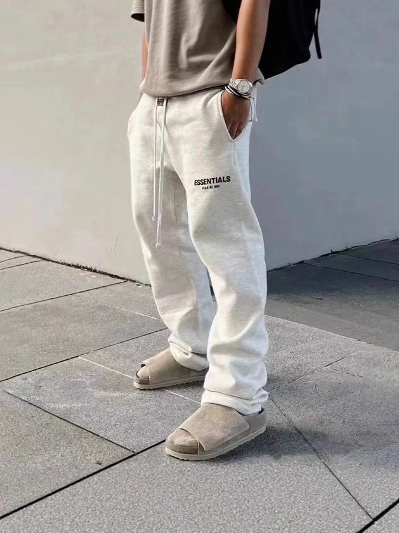 Men's Fleece-Lined Loose-Fitting Sweatpants photo 6