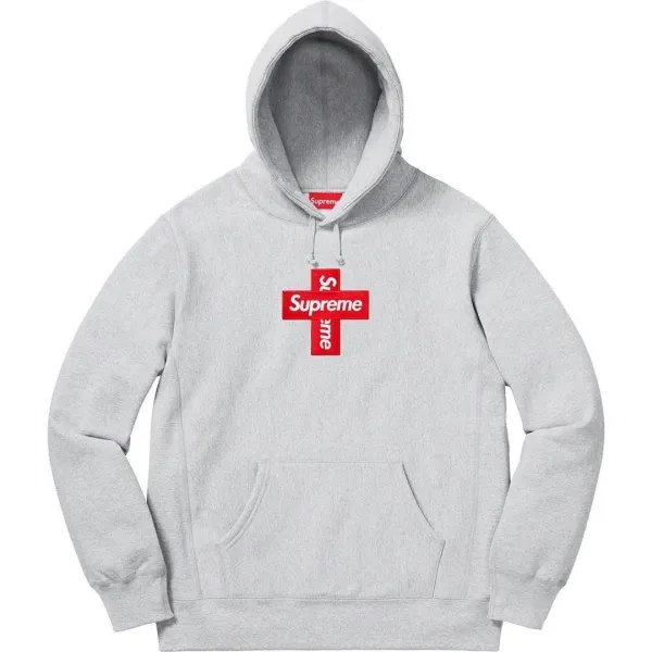 Supreme Box Logo Hoodie Heather Gray - 4