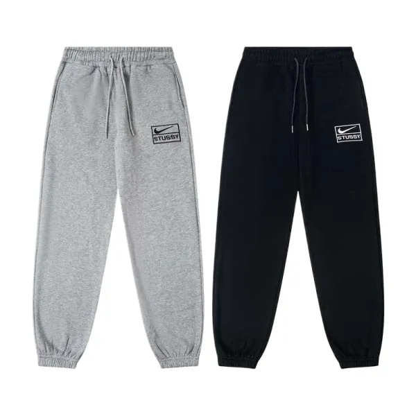 Nike x Stussy Logo Zip-Up Hoodie Gray - 6